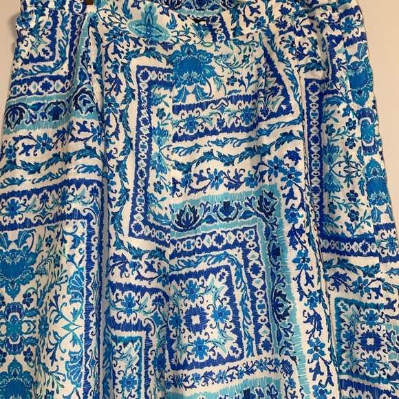 VICI Blue and White Patterned Pants size Small Lightweight - Picture 3 of 6